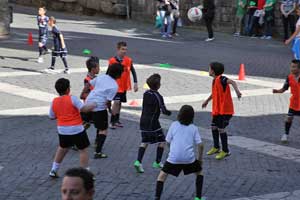Un momento della gara 