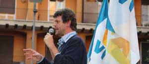 Filippo Rossi a piazza della Repubblica