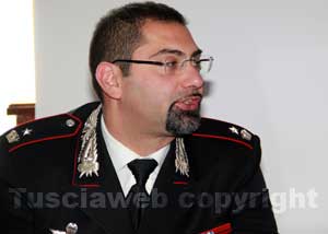 Il comandante della compagnia di Viterbo Raffaele Gesmundo