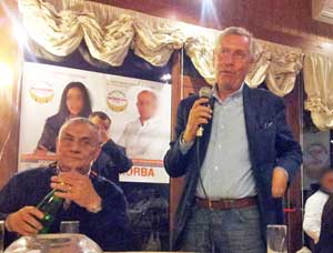 Michelini incontra casualmente Potito Salatto  - foto pubblicata su Facebook 