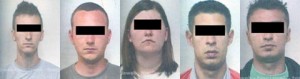 Gli arrestati per la rapina di Pescia Romana