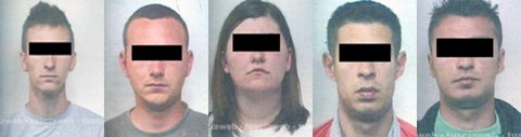 Gli arrestati per la rapina di Pescia Romana