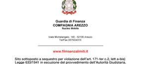 Il sito sottoposto a sequestro