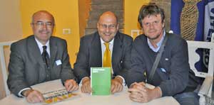 Angelo Consoli al centro con Claudio Margottini e Filippo Rossi