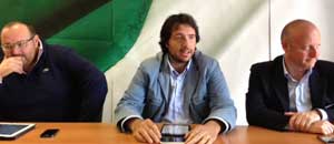 Bianchini, Peruzzi e Buzzi in conferenza stampa