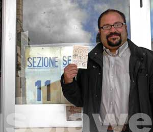 Marco Prestininzi fuori dalla sezione 