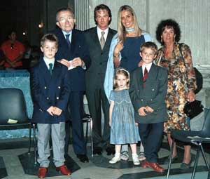 La famiglia Bigiotti con il presidente Andreotti