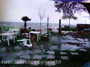 I campeggi dopo l'esondazione 