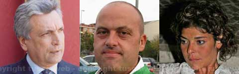 Da sinistra: Arturo Diaconale, Paolo Gianlorenzo e Viviana Tartaglini