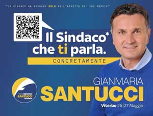 La propaganda di Santucci col  qr code