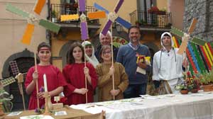 Il sindaco e l'assessore Cacalloro al mercatino