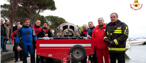 il recupero del bombardiere