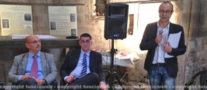 Andrea Baffo con gli assessori Fersini e Barelli