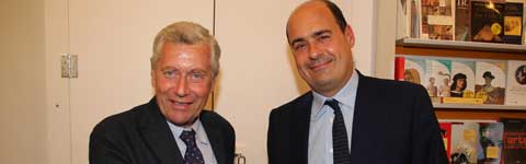 Leonardo Michelini e Nicola Zingaretti