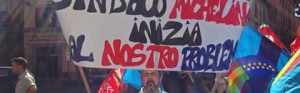 La manifestazione dei lavoratori Esattorie