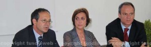 La Camera penale visita il carcere - La direttrice di Mammagialla Mascolo, con i referenti locale e nazionale dell'osservatorio carcere della Camera penale