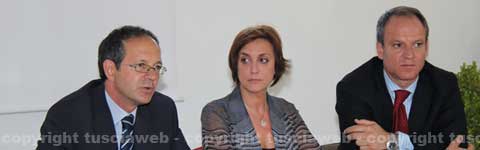 La Camera penale visita il carcere - La direttrice di Mammagialla Mascolo, con i referenti locale e nazionale dell'osservatorio carcere della Camera penale