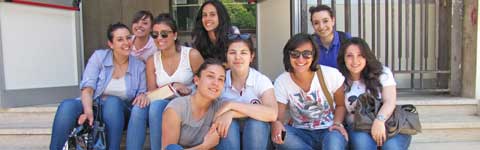 Alcune studentesse del liceo classico "M. Buratti"