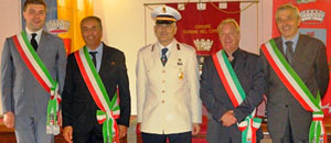 I sindaci con il comandante della polizia locale