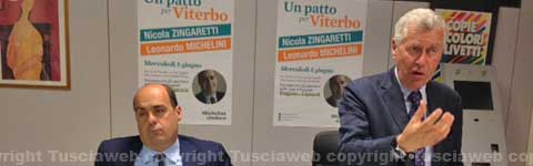 Nicola Zingaretti e Leonardo Michelini