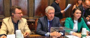 Francesco Serra, Leonardo Michelini e Luisa Ciambella in consiglio