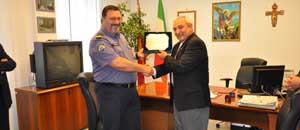 Il questore incontra un funzionario della polizia croata
