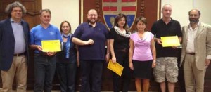 Il gruppo dei premiati