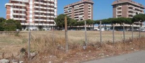 L'ex area sosta camper a Tarquinia