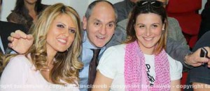 Aldo Bellocchio con Alessandra Troncarelli e Martina Minchella