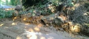La frana sulla Ronciglionese