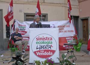 Nichi Vendola a Vetralla