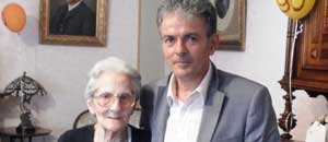 Il vicesindaco Bacciardi con la signora Rosa