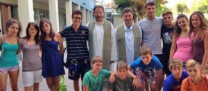 I ragazzi con don Pino e don Santino