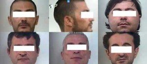 Gli arrestati nell'ambito dell'operazione Chicken