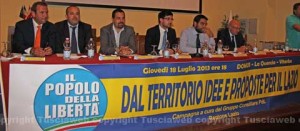 Il gruppo dei consiglieri regionali Pdl alla Domus