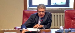 Marcello Meroi durante la conferenza stampa di questa mattina