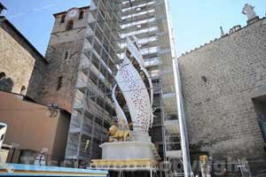 Santa Rosa - Il montaggio della macchina