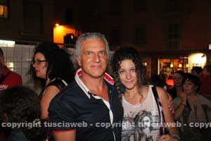 Massimo Mecarini con la figlia
