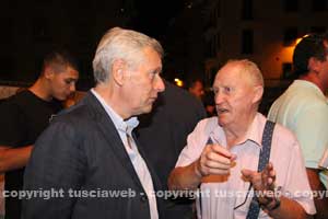 Il sindaco Michelini con Contaldo Cesarini