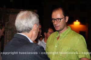 Il sindaco Michelini con Arturo Vittori