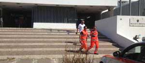 L’intervento del 118 al tribunale di Viterbo