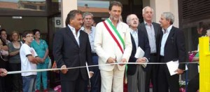 Il sindaco Cimarello ed Enrico Panunzi a Villa Serena