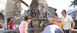 Viterbo civica durante la pulitura