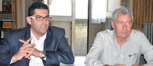 L'assessore Giacomo Barelli col sindaco Leonardo Michelini