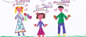 Il disegno di Lisa, figlia di due mamme