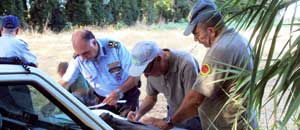 Le guardie ittiche volontarie redigono i verbali