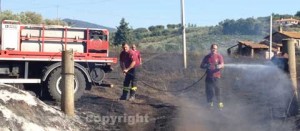 I vigili del fuoco al lavoro