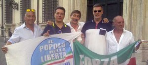 La delegazione viterbese alla manifestazione del Pdl a Roma