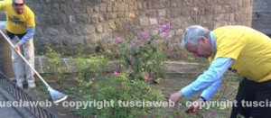 Il sindaco Michelini a PuliAmo Viterbo