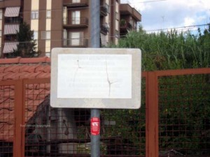 L'impianto di scolo per i camper nel parcheggio di piazzale Romiti